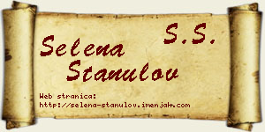 Selena Stanulov vizit kartica